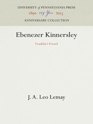 cover image of Ebenezer Kinnersley